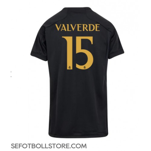 Real Madrid Federico Valverde #15 Replika Tredje Tröja Dam 2023-24 Kortärmad